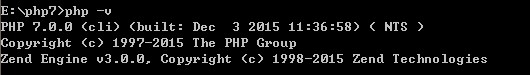 在 Windows 下安装部署 PHP 7.0 本地开发环境